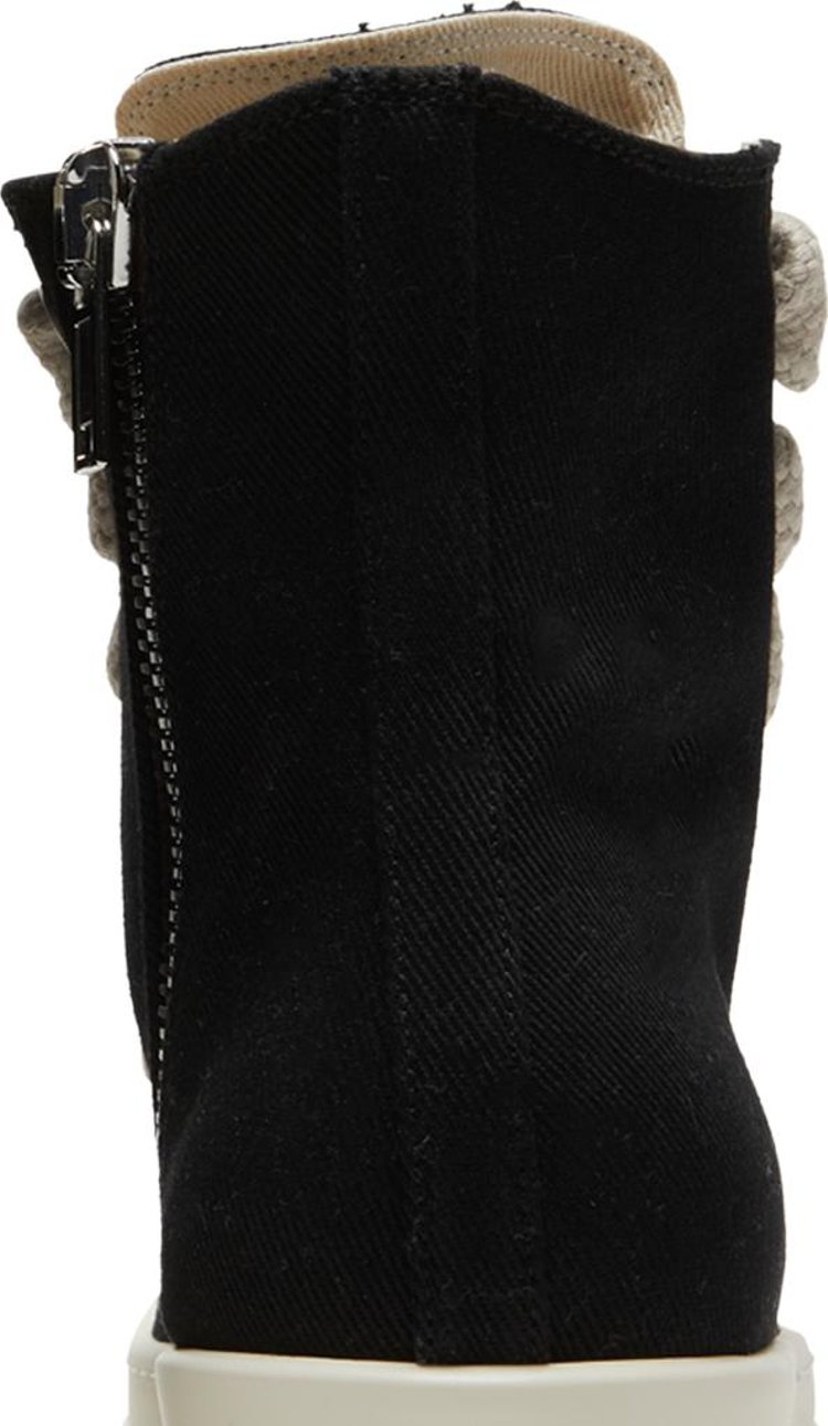 Rick Owens Wmns DRKSHDW Fogachine Cotton Denim Megalace High Black Milk