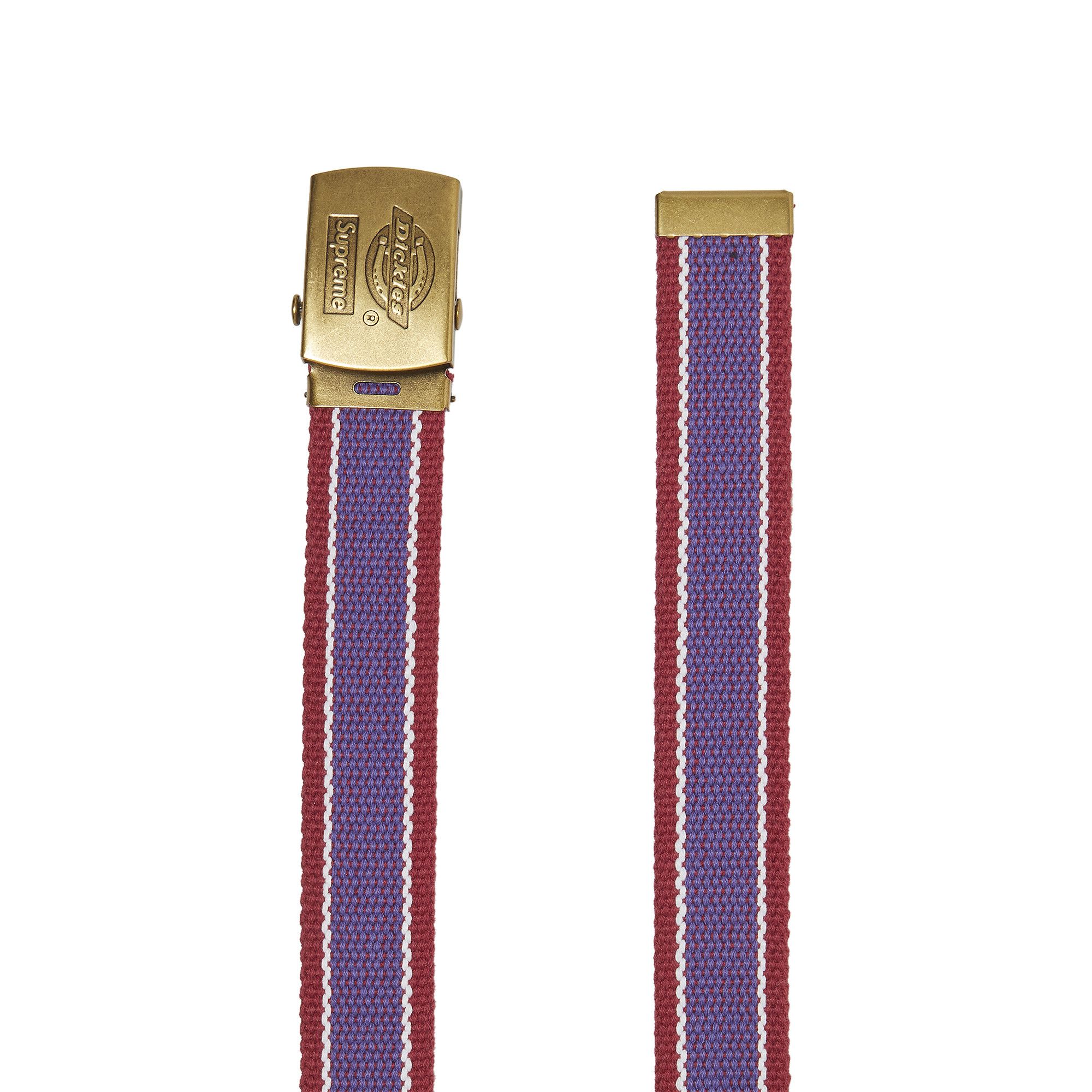 Buy Supreme x Dickies Stripe Webbing Belt 'Maroon' - SS22A5
