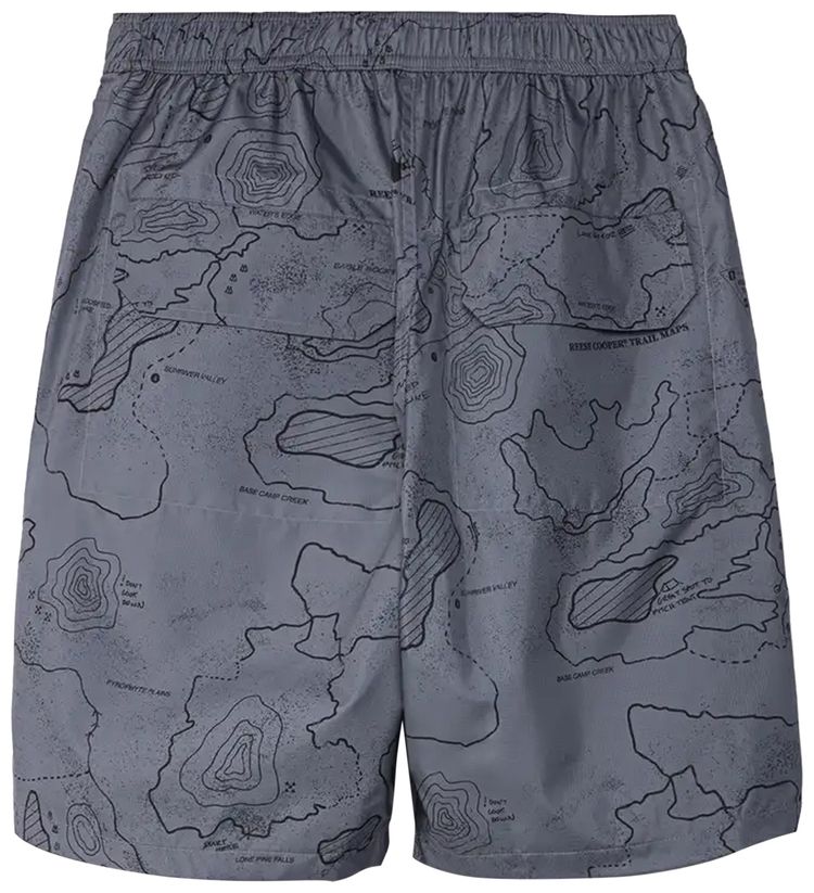 Reese Cooper Ripstop Map Camo Cargo Short Grey