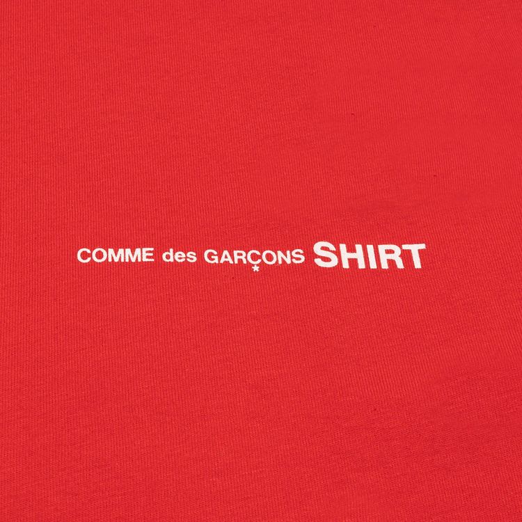 Comme des Garcons SHIRT Oversized Logo Tee Red