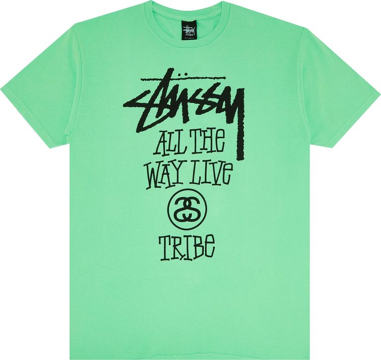 Stussy All The Way Live Tee 'Neon Green'