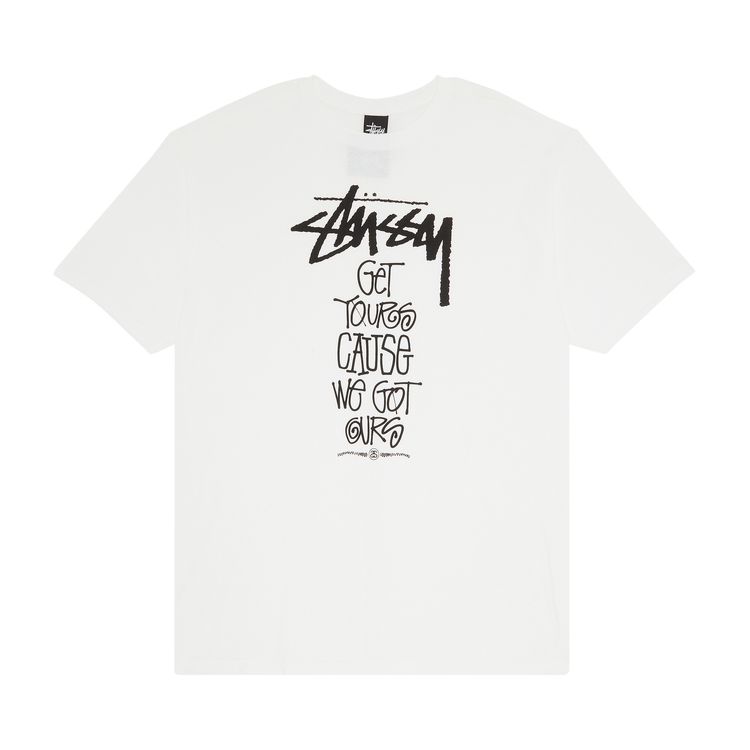 Stussy Get Yours Tee White