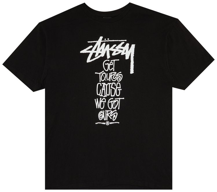 Stussy Get Yours Tee Black