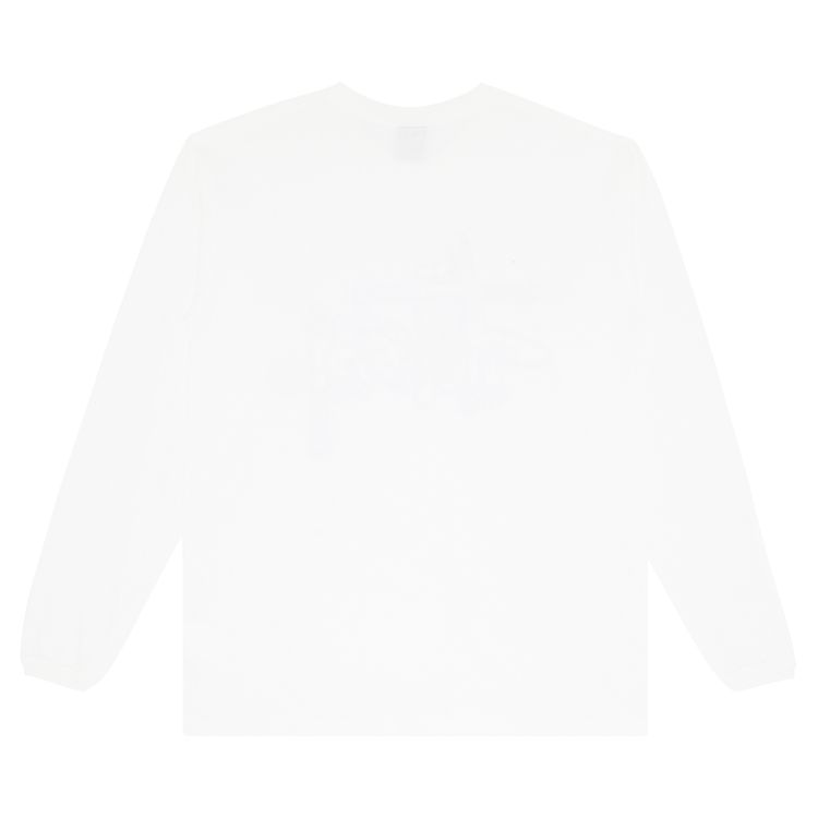 Stussy Gear Script Tee Long Sleeve White
