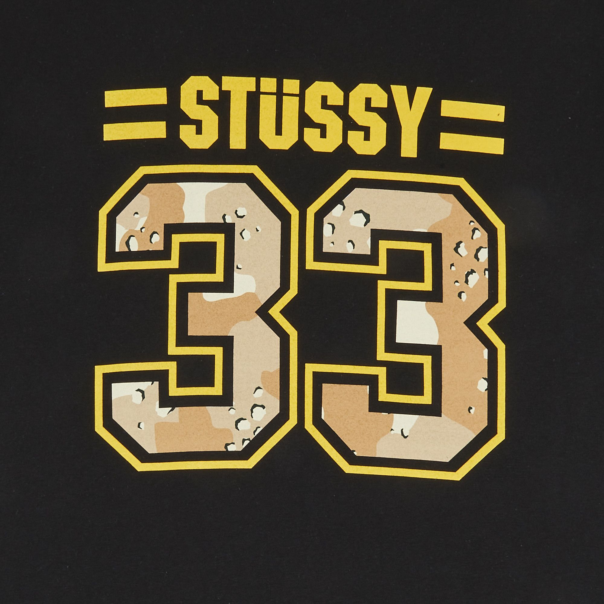 Buy Stussy 33/80 Camo Tee 'Black' - 0535 10000010338CT BLAC