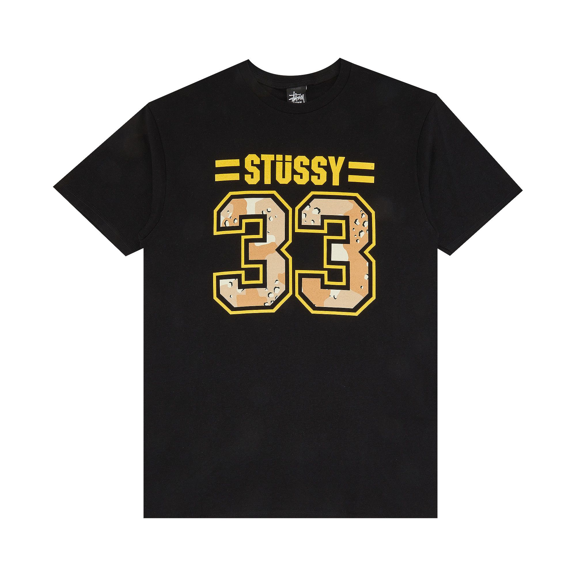 Buy Stussy 33/80 Camo Tee 'Black' - 0535 10000010338CT BLAC