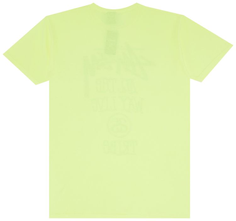Stussy All The Way Live Tee Neon Yellow