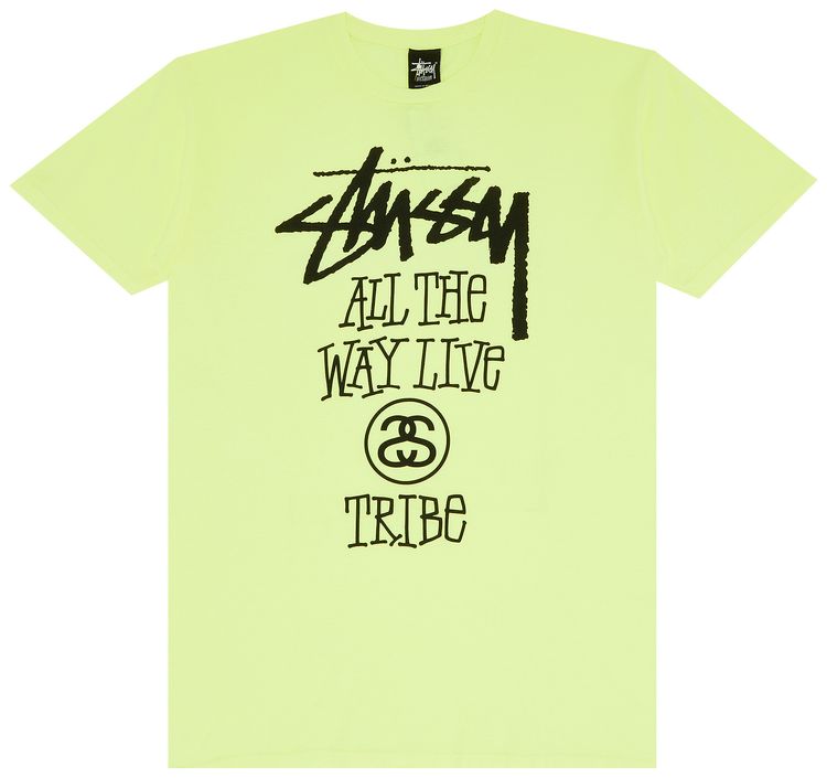Stussy All The Way Live Tee Neon Yellow