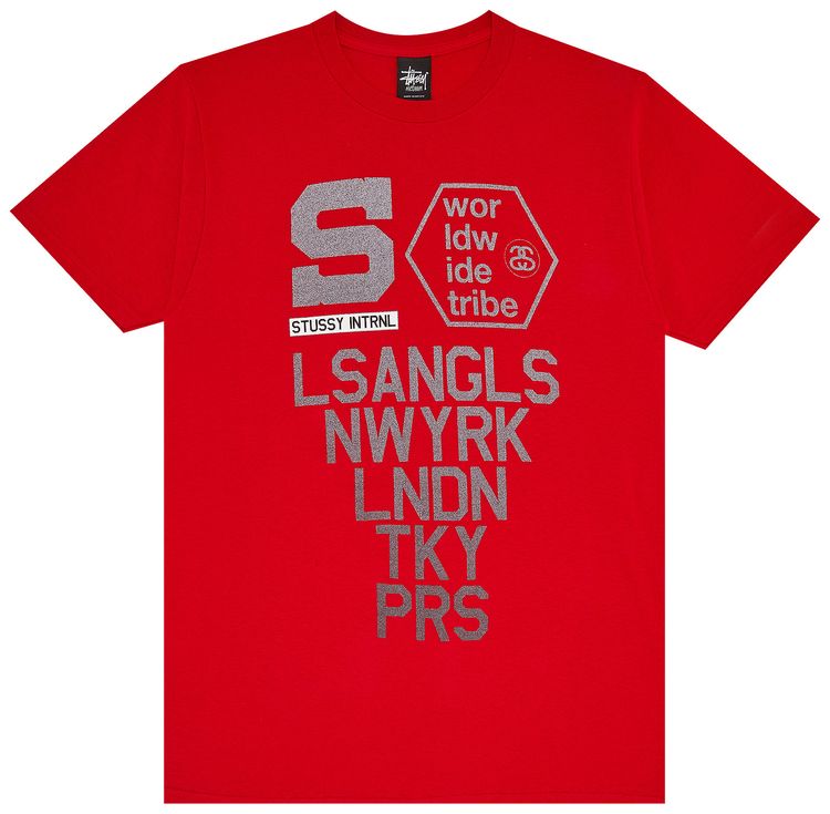 Stussy INTRNL WT Tee Red