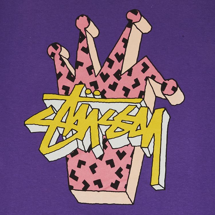 Stussy 3D Crown Tee Purple