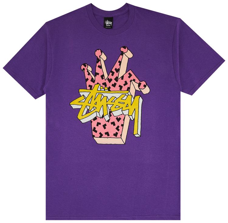 Stussy 3D Crown Tee Purple