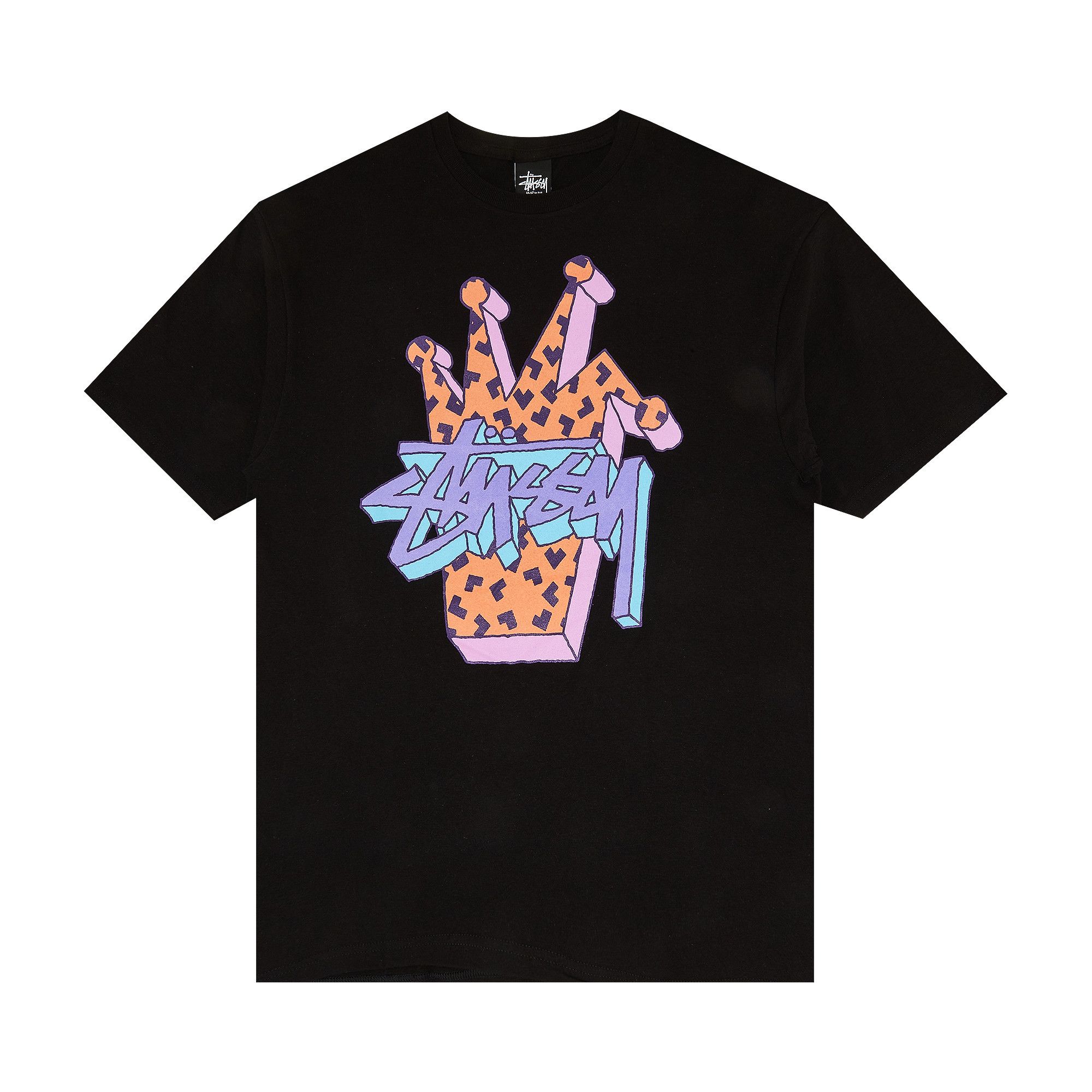 Buy Stussy 3D Crown Tee 'Black' - 0535 1000001033CT BLAC | GOAT