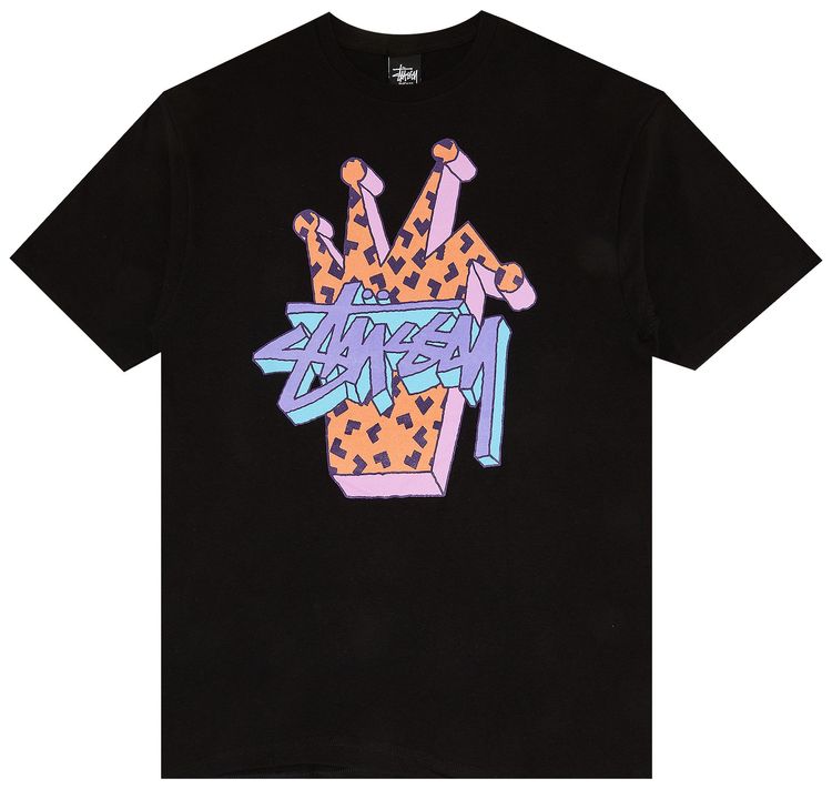 Stussy 3D Crown Tee Black
