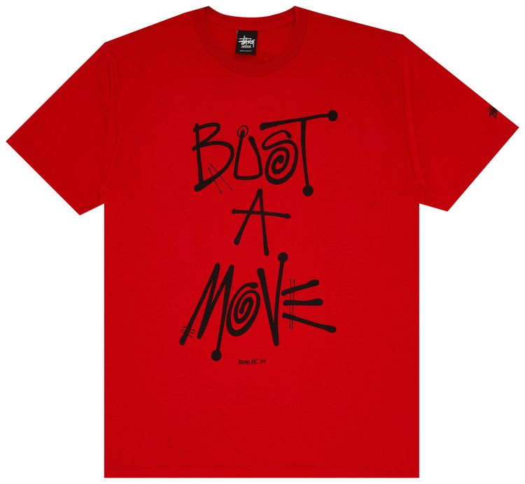 Stussy Bust A Move Tee Red