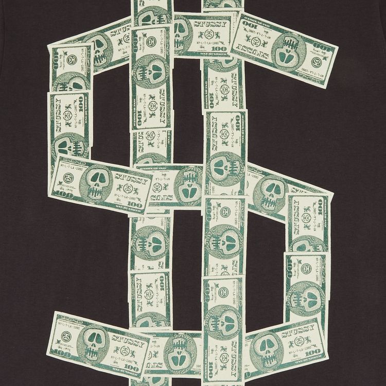 Stussy Gear Money Tee Dark Brown