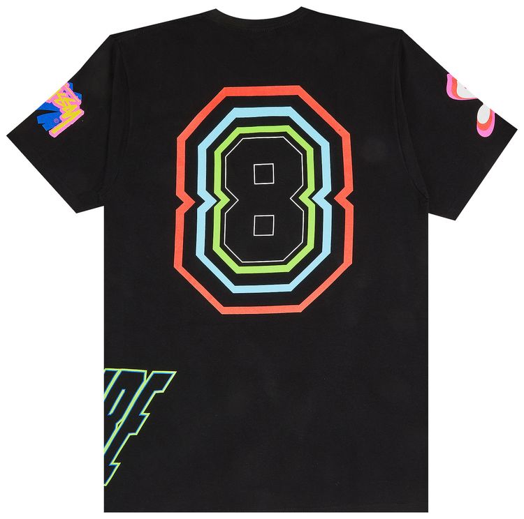 Stussy International 8 Tee Black