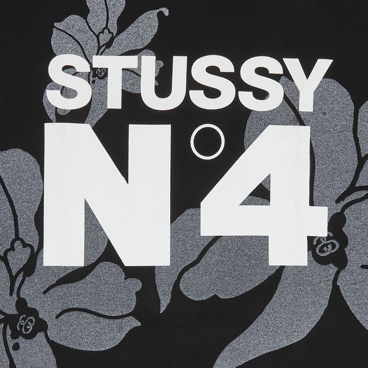 Stussy No 4 Flowers Tee Black