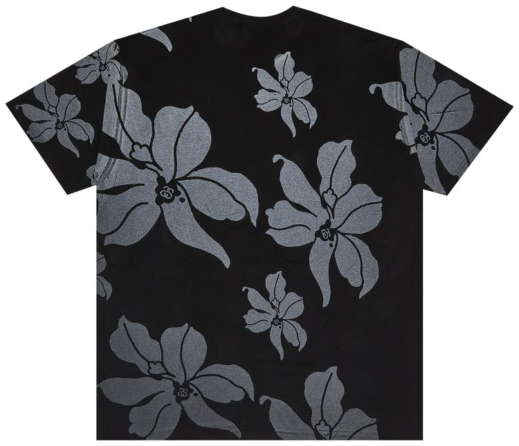 Stussy No 4 Flowers Tee Black