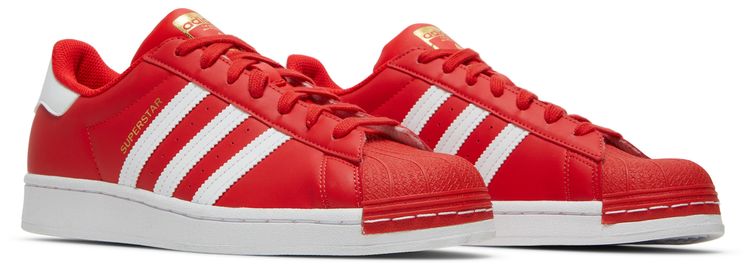 Adidas Superstar Red Cloud White