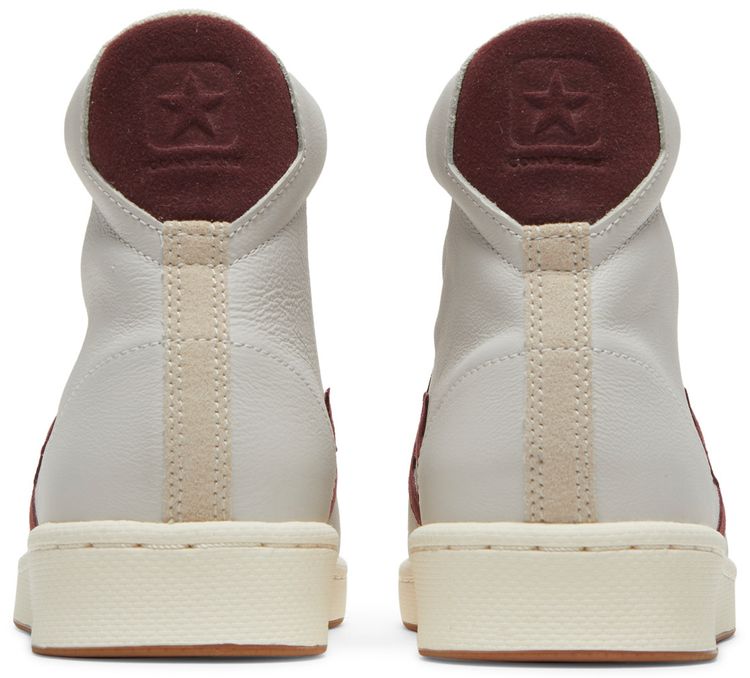 Converse Pro Leather High White Deep Bordeaux