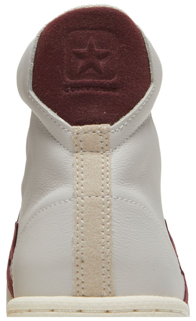 Converse Pro Leather High White Deep Bordeaux