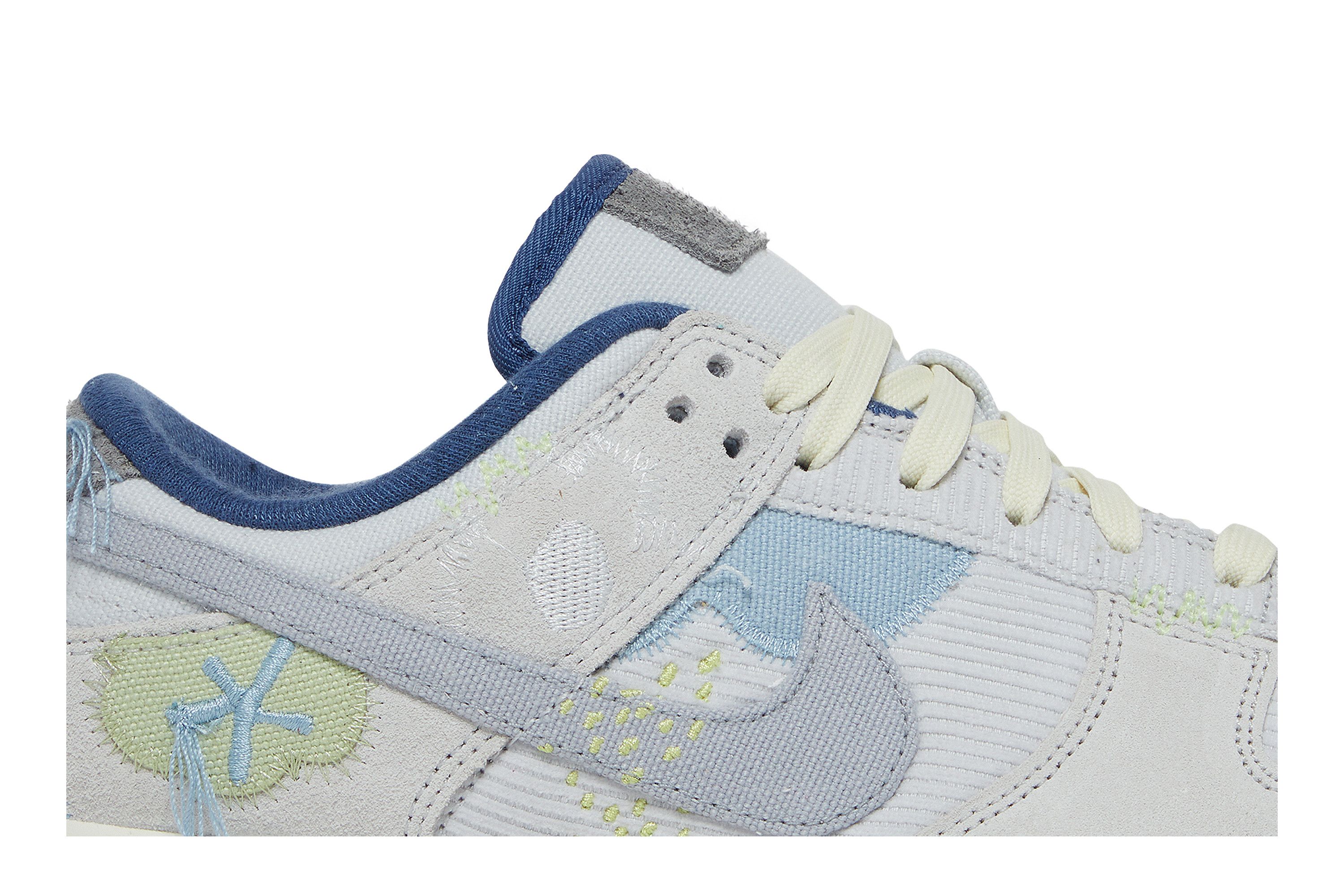 ユキ Nike Dunk Low SE Shoes GS SIze 7Y Halloween Grey Ghost Green