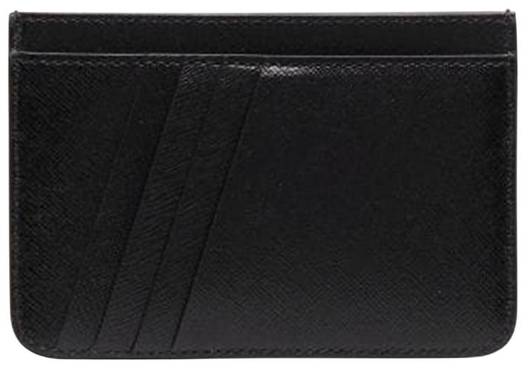 Off White Binder Simple Card Casee BlackWhite