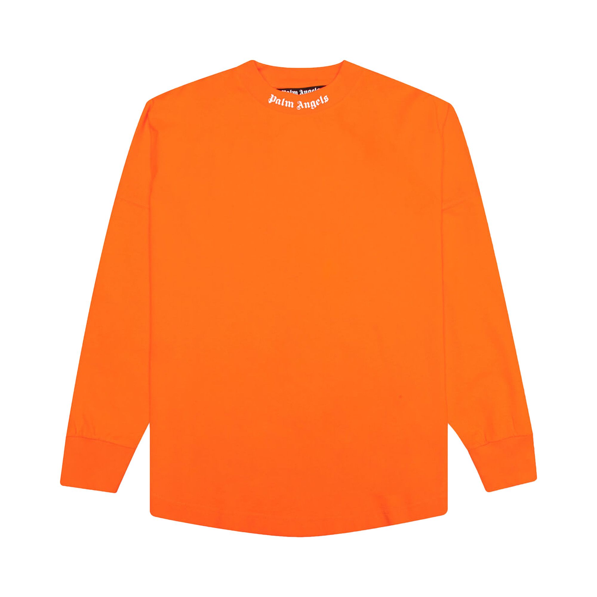 Palm Angels｜LONG-SLEEVED ROUND NECK T-SHIRTS (PMAB046F2 Palm Angels embroidered-logo long-sleeve T-shirt | Black