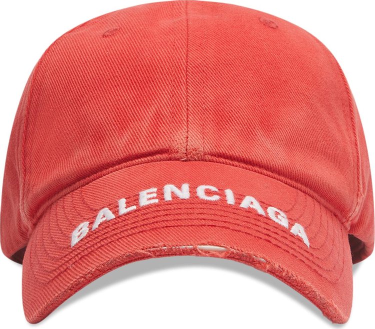 Balenciaga Logo Visor Cap 'Red'