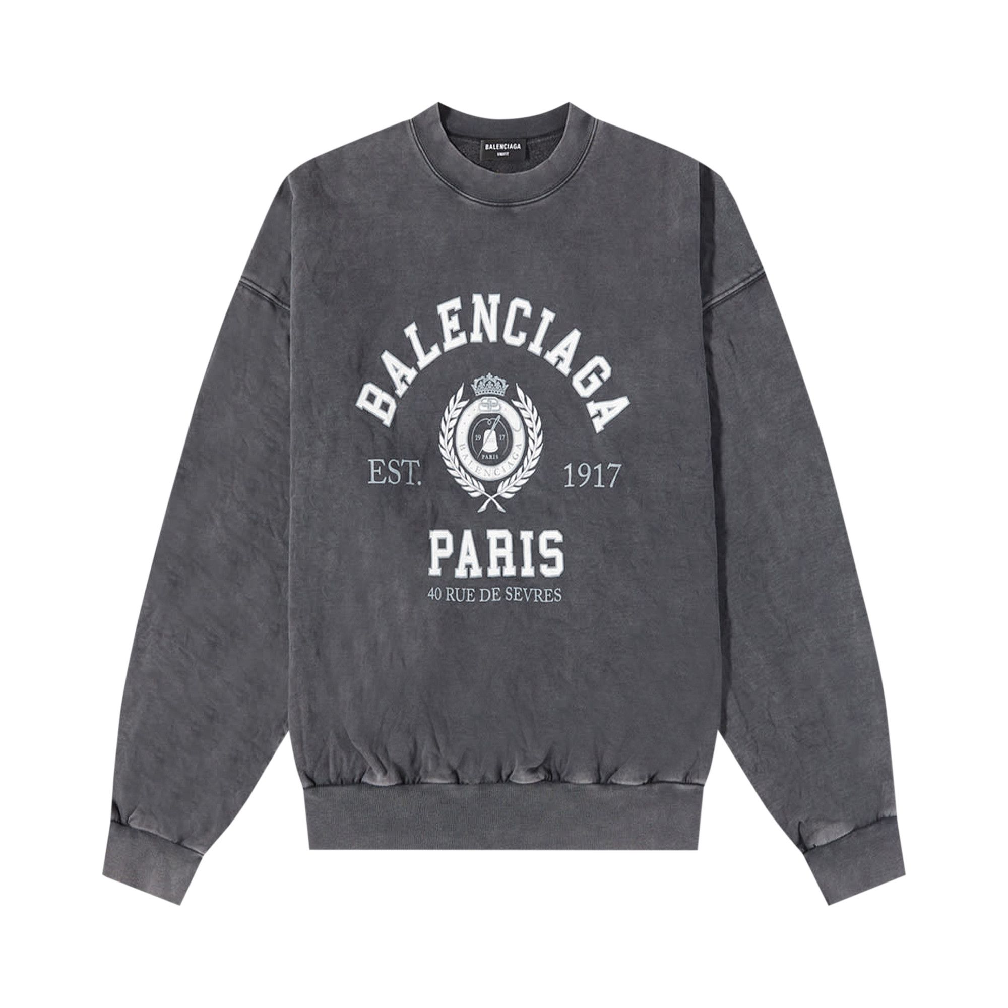 【Balenciaga】REGULAR CREWNECK◆697869TQVT8 Buy Balenciaga Regular Crewneck 'Black' - 697869 TMV99 1000