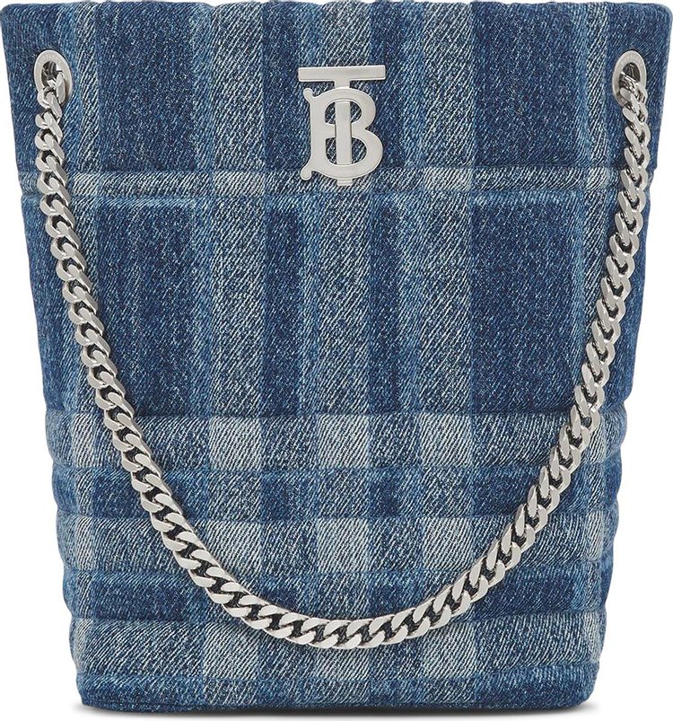 Burberry Denim Lola Bucket Bag 'Blue'