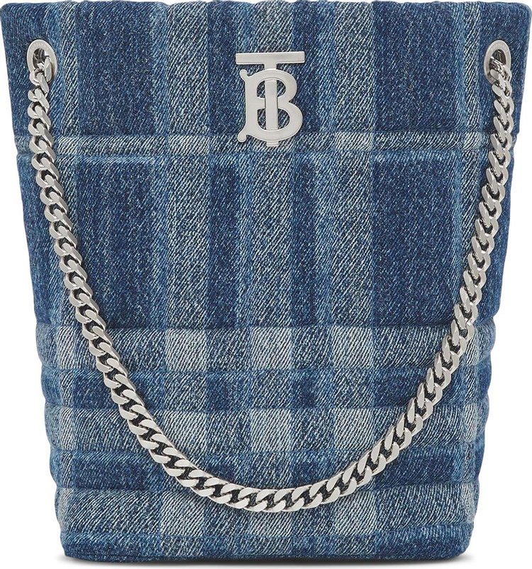 Burberry Denim Lola Bucket Bag Blue