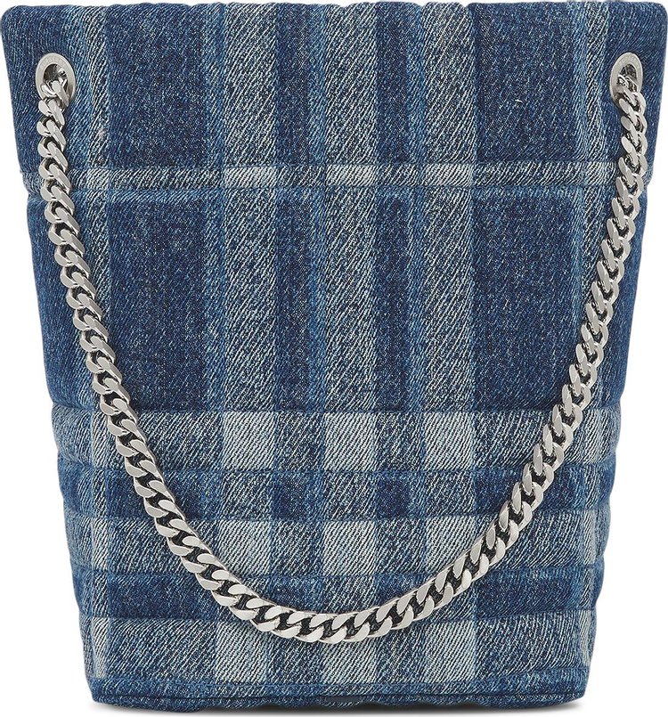 Burberry Denim Lola Bucket Bag Blue