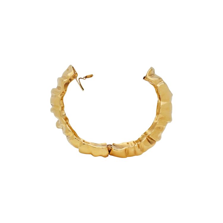 Saint Laurent Organic Bangle Aged Gold