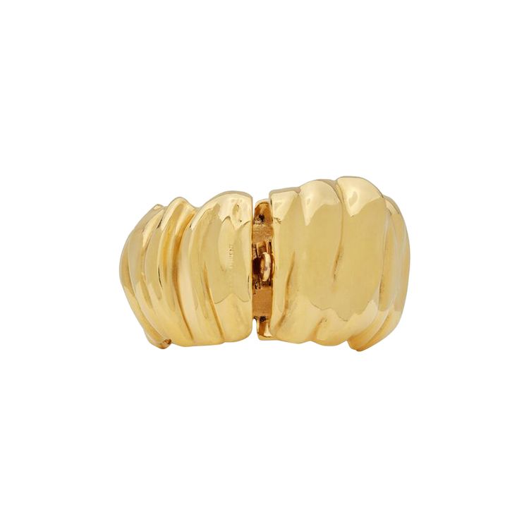 Saint Laurent Organic Bangle Aged Gold