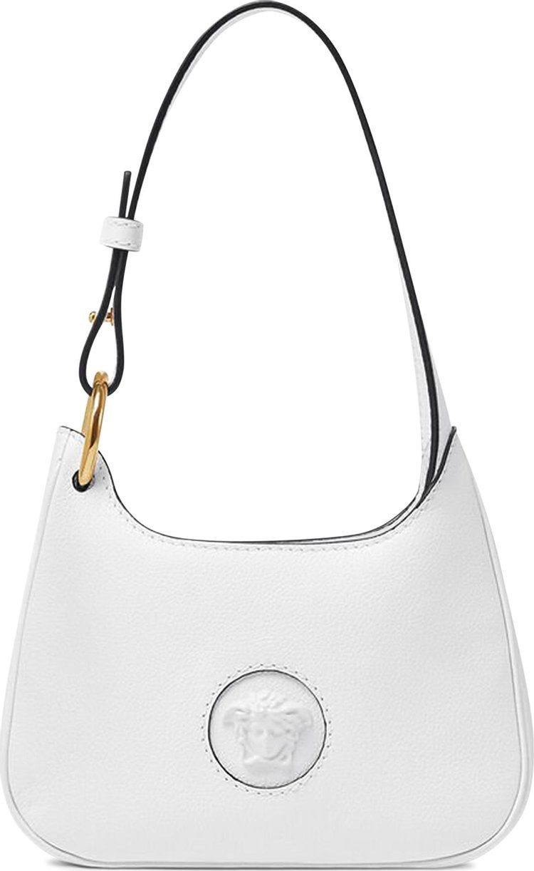 Versace White La Medusa Leather Small Handbag – David Lawrence