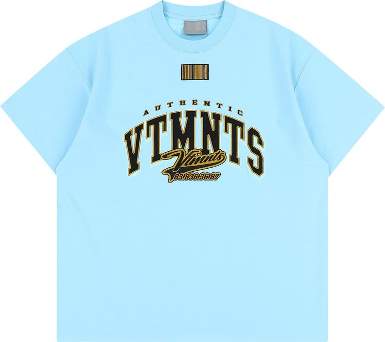 VTMNTS College T-Shirt 'Baby Blue'