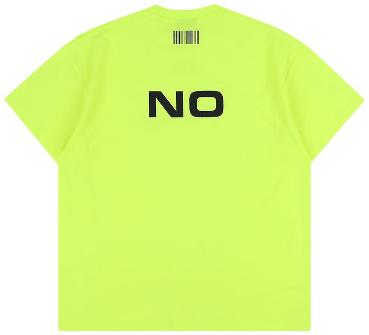 VTMNTS Yes T Shirt Fluo Yellow