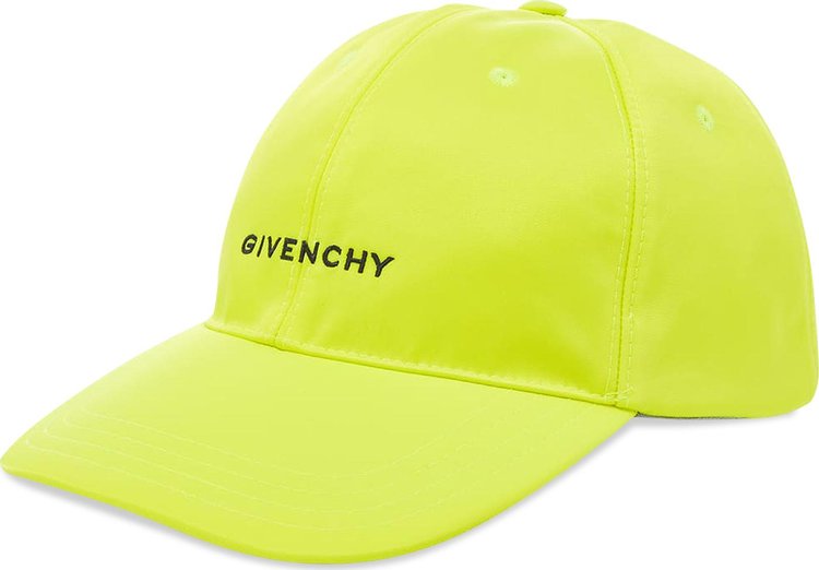 Givenchy Curved Cap With Embroided Logo 'Fluo Yellow'