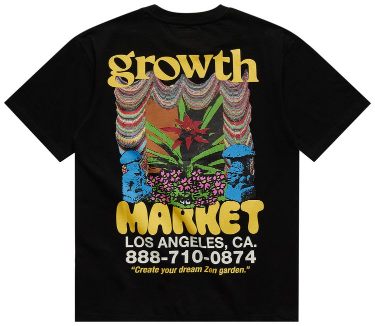 Market Growth Market Tee Black