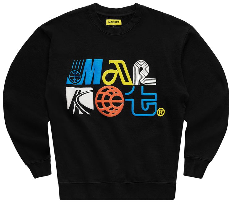 Market Market Air Puff Crewneck Black