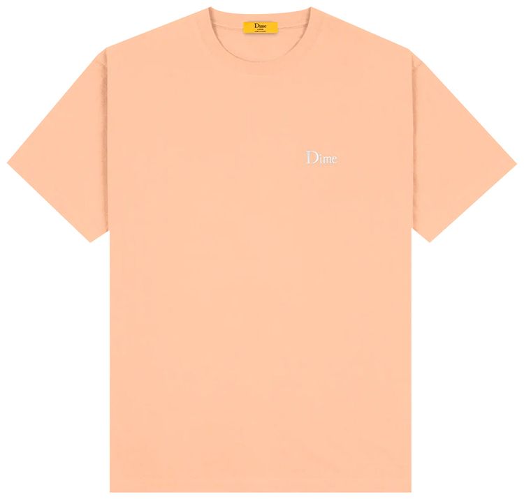 Dime Classic Small Logo T Shirt Light Salmon