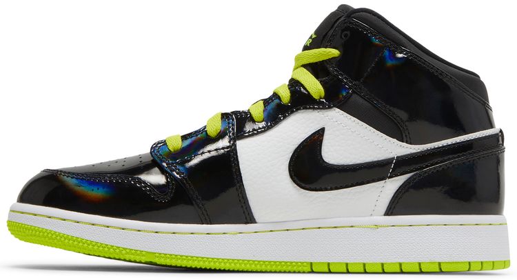 Air Jordan 1 Mid SE GS Black Cyber