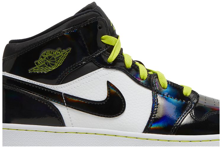 Air Jordan 1 Mid SE GS Black Cyber