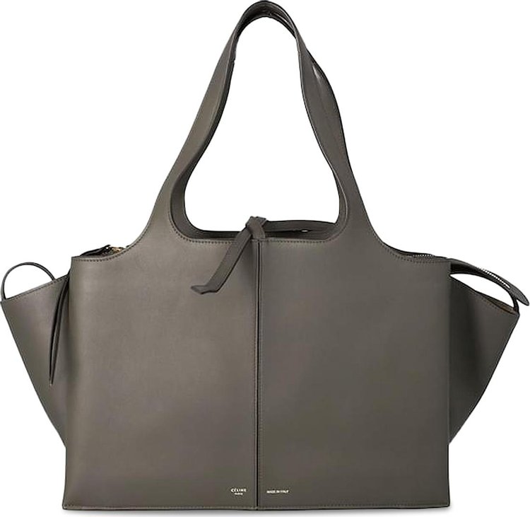 CELINE Medium Tri Fold Bag 'Grey'