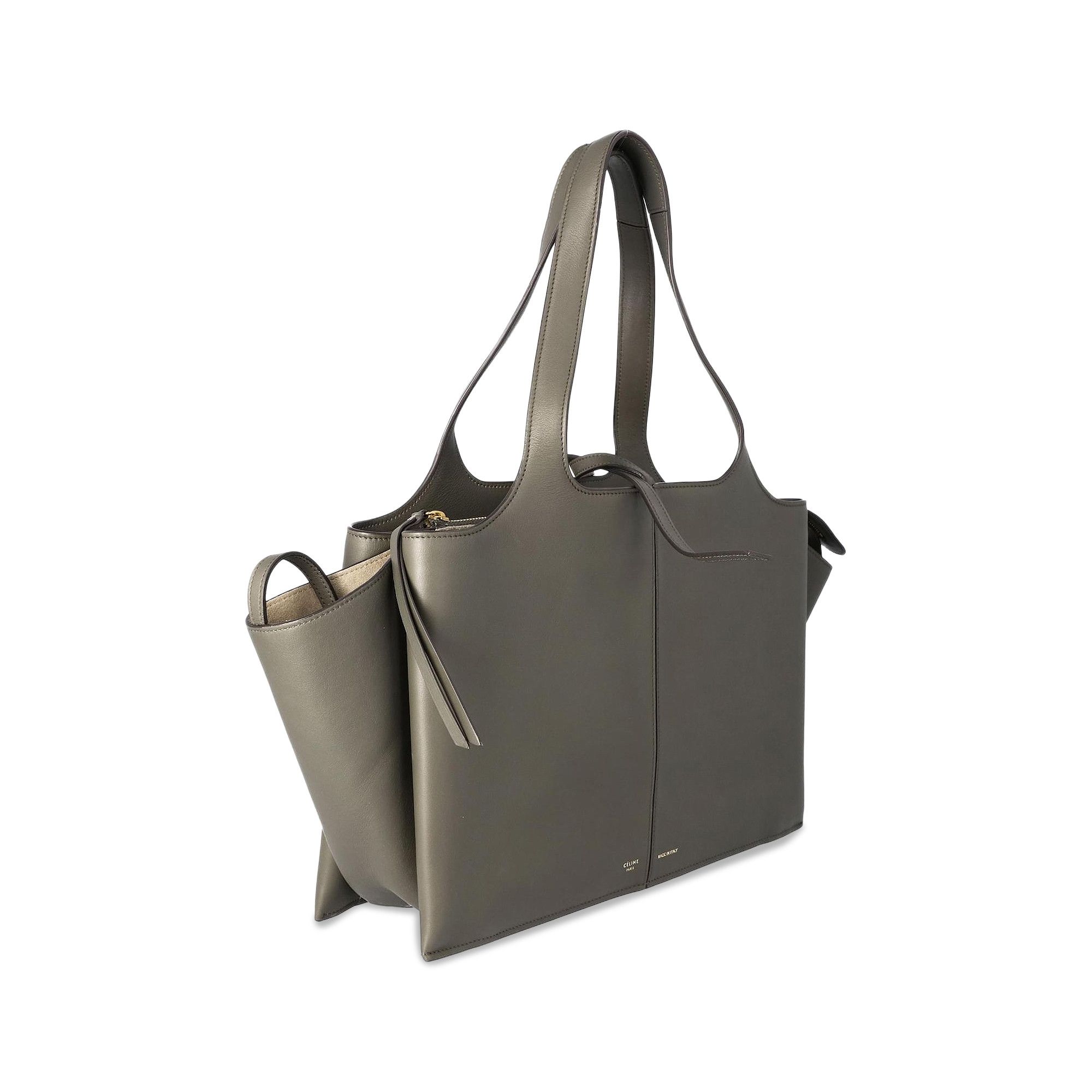 Buy CELINE Medium Tri Fold Bag 'Grey' - 178883AHL09SE | GOAT