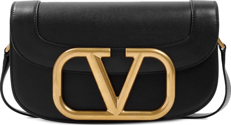 Valentino Clay Leather Medium Supervee Crossbody Bag - Yoogi's Closet