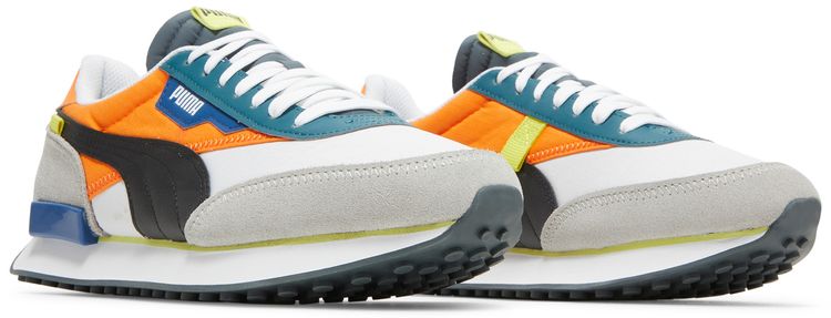 Puma Future Rider Play On White Vibrant Orange