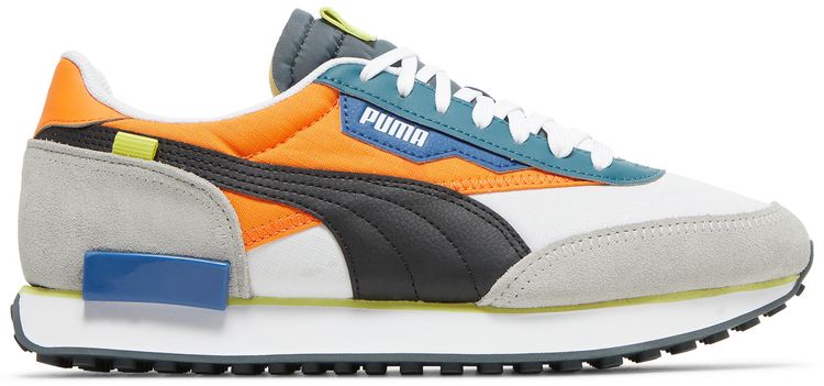 Puma Future Rider Play On White Vibrant Orange