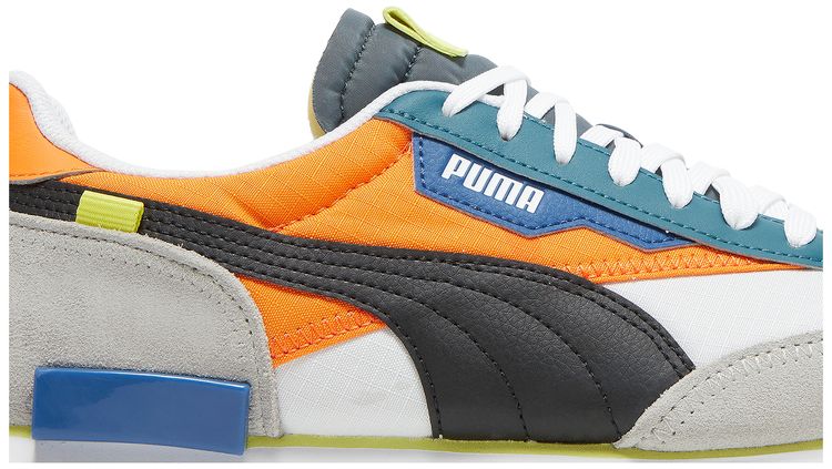 Puma Future Rider Play On White Vibrant Orange
